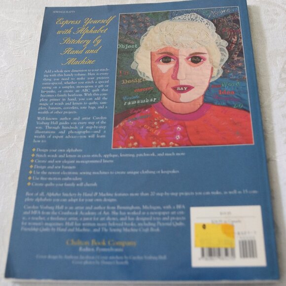 Alphabet Stitchery By Hand and Machine Soft Cover Book By Carolyn Vosburg Hall - Picture 2 of 5
